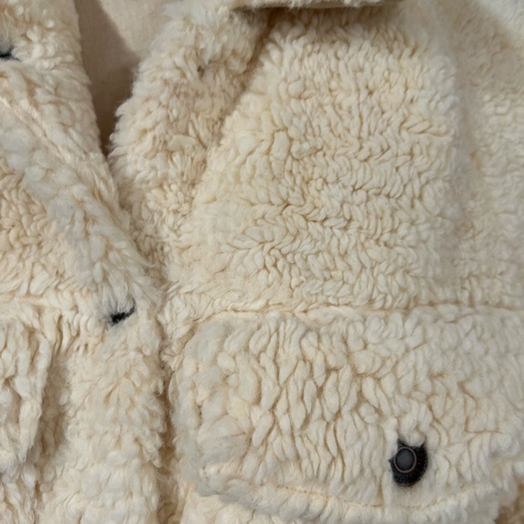 Free People teddy swing crop jacket in color Chai Latte - Picture 8 of 12